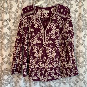 Lucky Brand Jersey Blouse